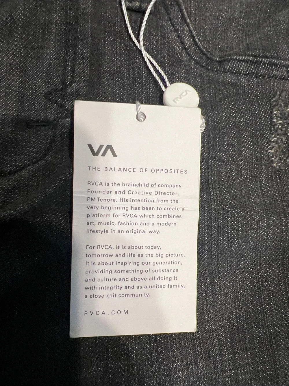 RVCA Women’s Skinny Jeans Rain II Washed Black Size 27 NWT